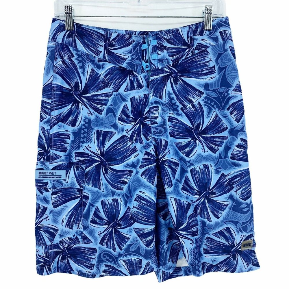 BKE Wet Men's Size 30 Blue Floral Board Shorts